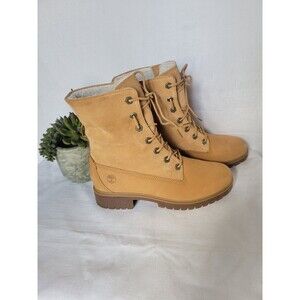 Women’s Timberland Lace Up Faux Fur Lined Boots Size 8 Waterproof